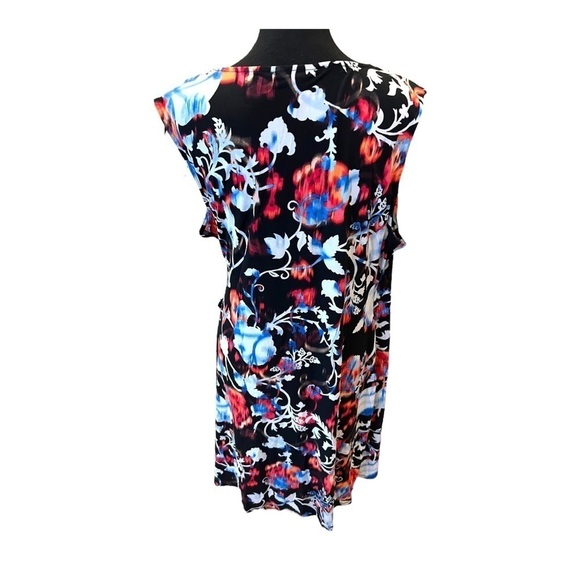 Dana Buchman Floral Dress Sleeveless Wrap XL - Picture 4 of 9